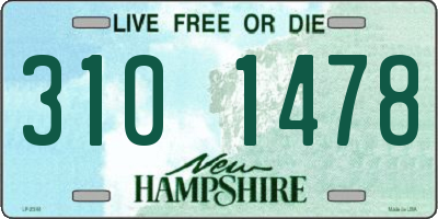 NH license plate 3101478