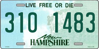 NH license plate 3101483