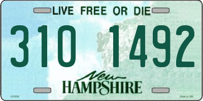 NH license plate 3101492