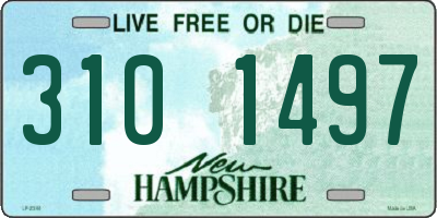 NH license plate 3101497