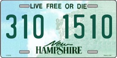 NH license plate 3101510