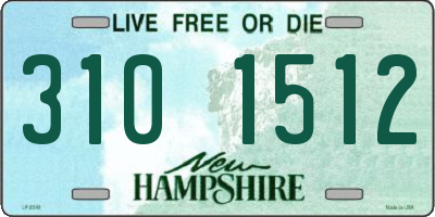 NH license plate 3101512