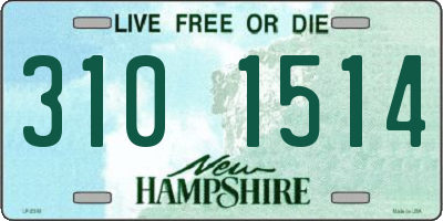 NH license plate 3101514