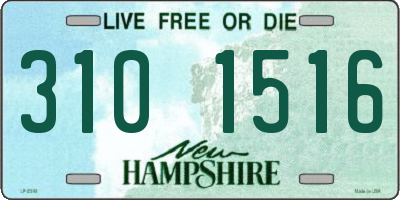 NH license plate 3101516