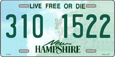 NH license plate 3101522