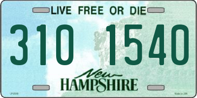 NH license plate 3101540