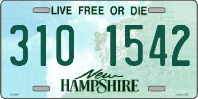 NH license plate 3101542