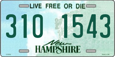NH license plate 3101543