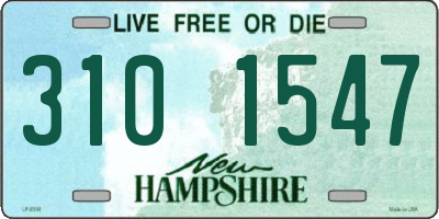 NH license plate 3101547