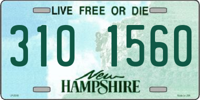 NH license plate 3101560