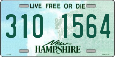 NH license plate 3101564