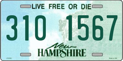 NH license plate 3101567