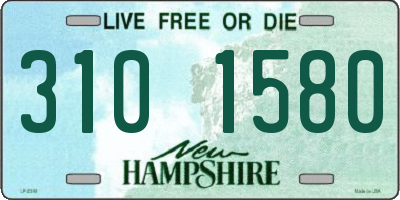 NH license plate 3101580