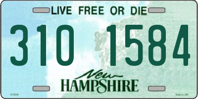 NH license plate 3101584