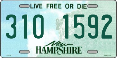 NH license plate 3101592