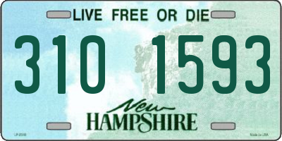 NH license plate 3101593