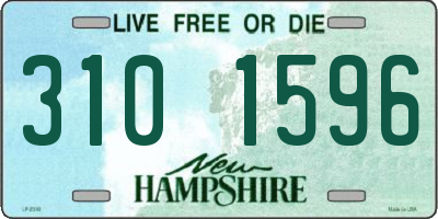 NH license plate 3101596
