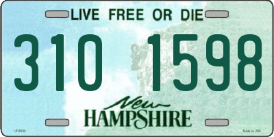 NH license plate 3101598