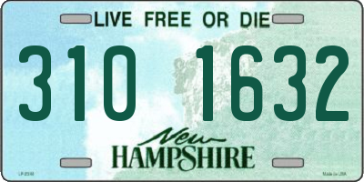 NH license plate 3101632