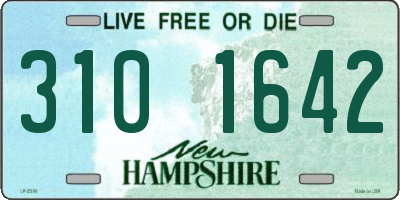NH license plate 3101642