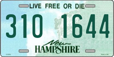 NH license plate 3101644