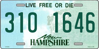 NH license plate 3101646