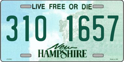 NH license plate 3101657