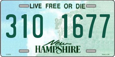 NH license plate 3101677
