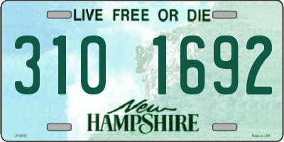 NH license plate 3101692