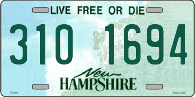 NH license plate 3101694