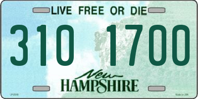 NH license plate 3101700