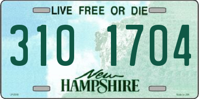 NH license plate 3101704