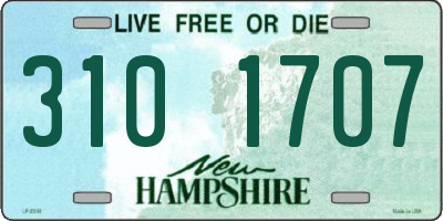 NH license plate 3101707