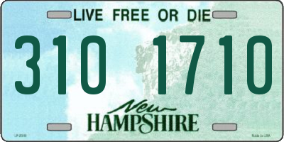 NH license plate 3101710