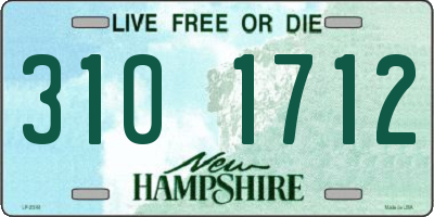NH license plate 3101712