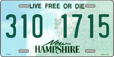 NH license plate 3101715