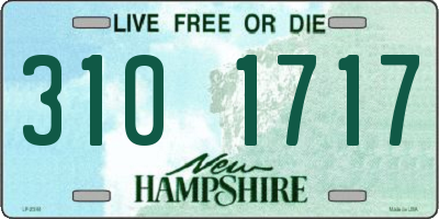 NH license plate 3101717