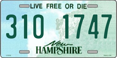NH license plate 3101747