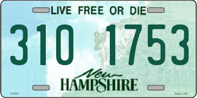 NH license plate 3101753