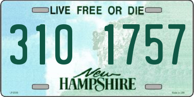 NH license plate 3101757