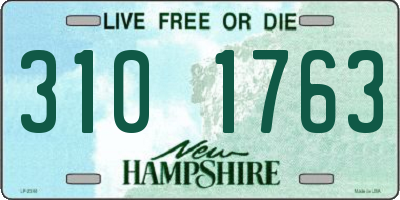 NH license plate 3101763