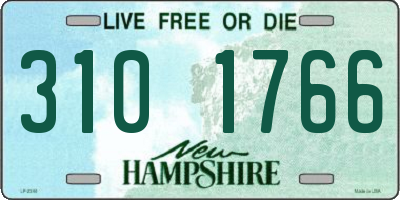 NH license plate 3101766