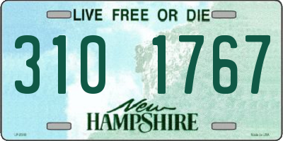 NH license plate 3101767