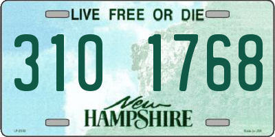 NH license plate 3101768