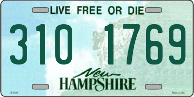 NH license plate 3101769
