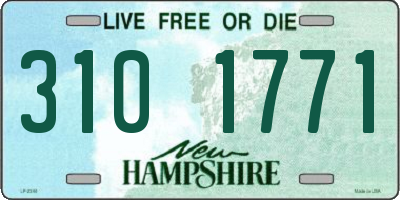 NH license plate 3101771