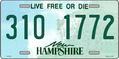 NH license plate 3101772