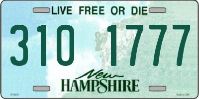 NH license plate 3101777