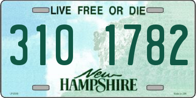 NH license plate 3101782