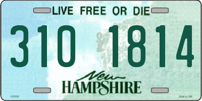 NH license plate 3101814